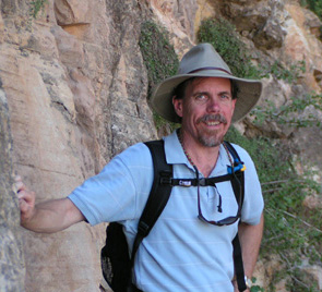 Ray in his favorite element - hiking a mountain trail.  Here Ray was on a hiking trip to Arizona and New Mexico